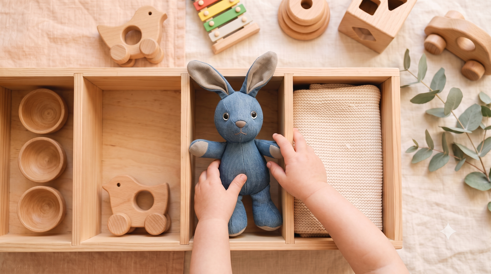 signs your child is ready for daycare, toddler comfort toy in cubby